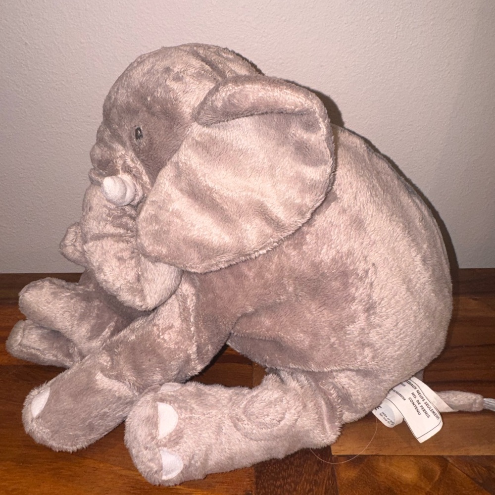 Leddjur Gray Elephant Plush Toy baby - Picture 3 of 7